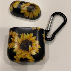 Air pods case - sunflowers- new